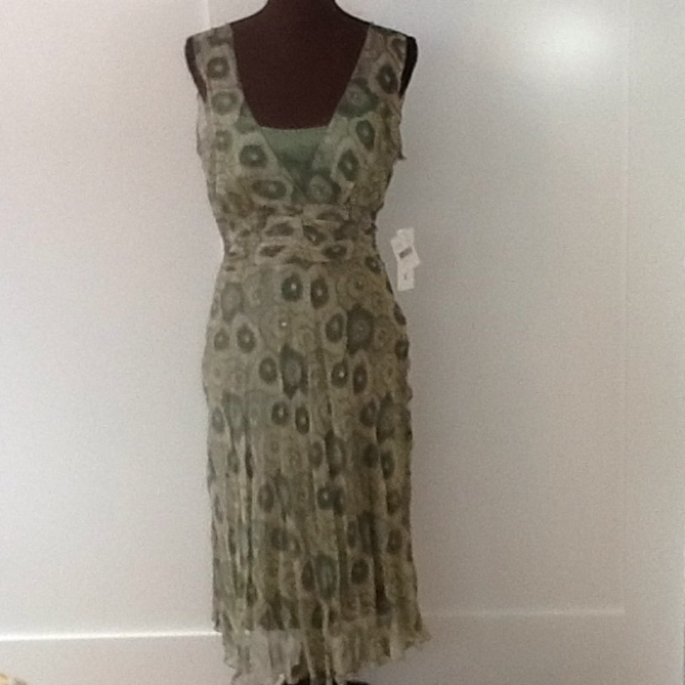 Jonathan Martin Silk sleeveless dress